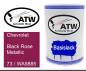 Preview: Chevrolet, Black Rose Metallic, 73 / WA9885: 500ml Lackdose, von ATW Autoteile West.